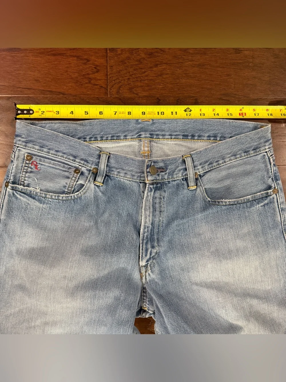 Polo Ralph Lauren Jeans Mens 35x32 Blue 867 Classic Fit Straight Leg Denim